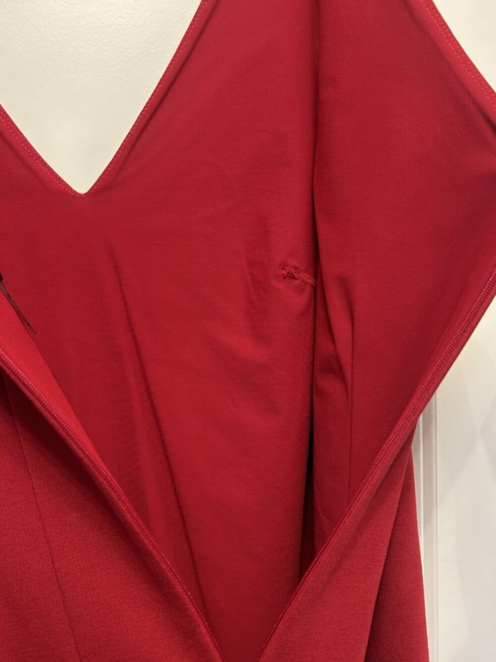 White House Black Market Aura Collection Red Sheath Dress Size 10 Graduation - Picture 13 of 13
